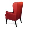 The chair is often placed as a hearth chair, this Cecelia high seat uses plush fabrics and foam construction. meeting UK furniture Crib 5 fire regulations, promising more fire safety over standard living room chairs
