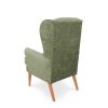 Usually used by people with a backache or postural problems or as a recovery chair for after hip and knee operations High back of padded wing chair provides more comfort